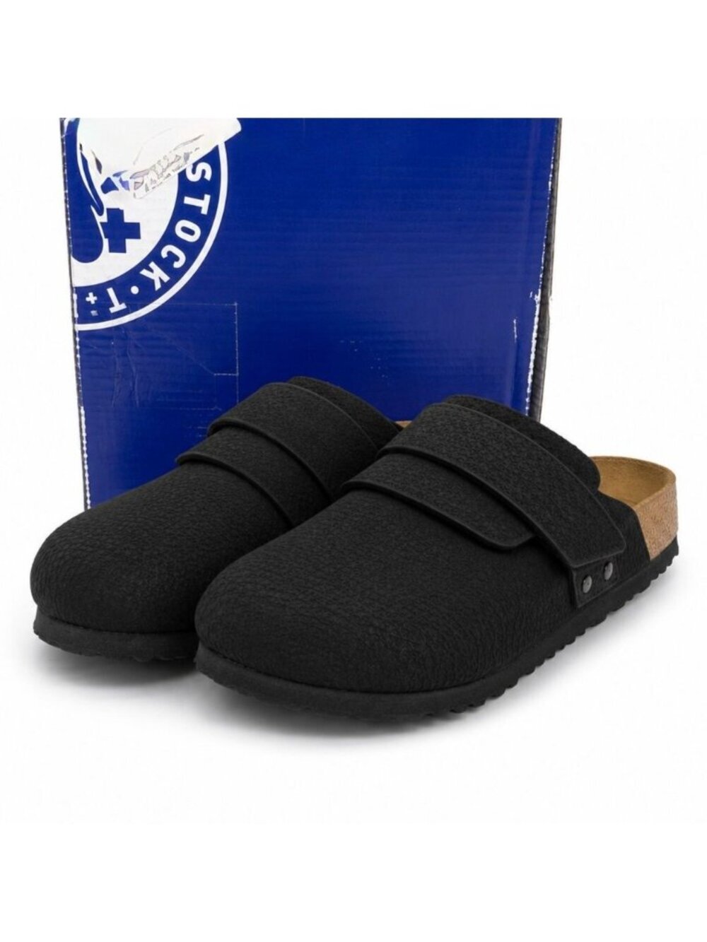 Birkenstock Black Nubuck Leather Clogs Men 9-9.5 Womens 11-11.5 EU 42 Nagoya